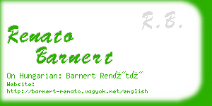 renato barnert business card